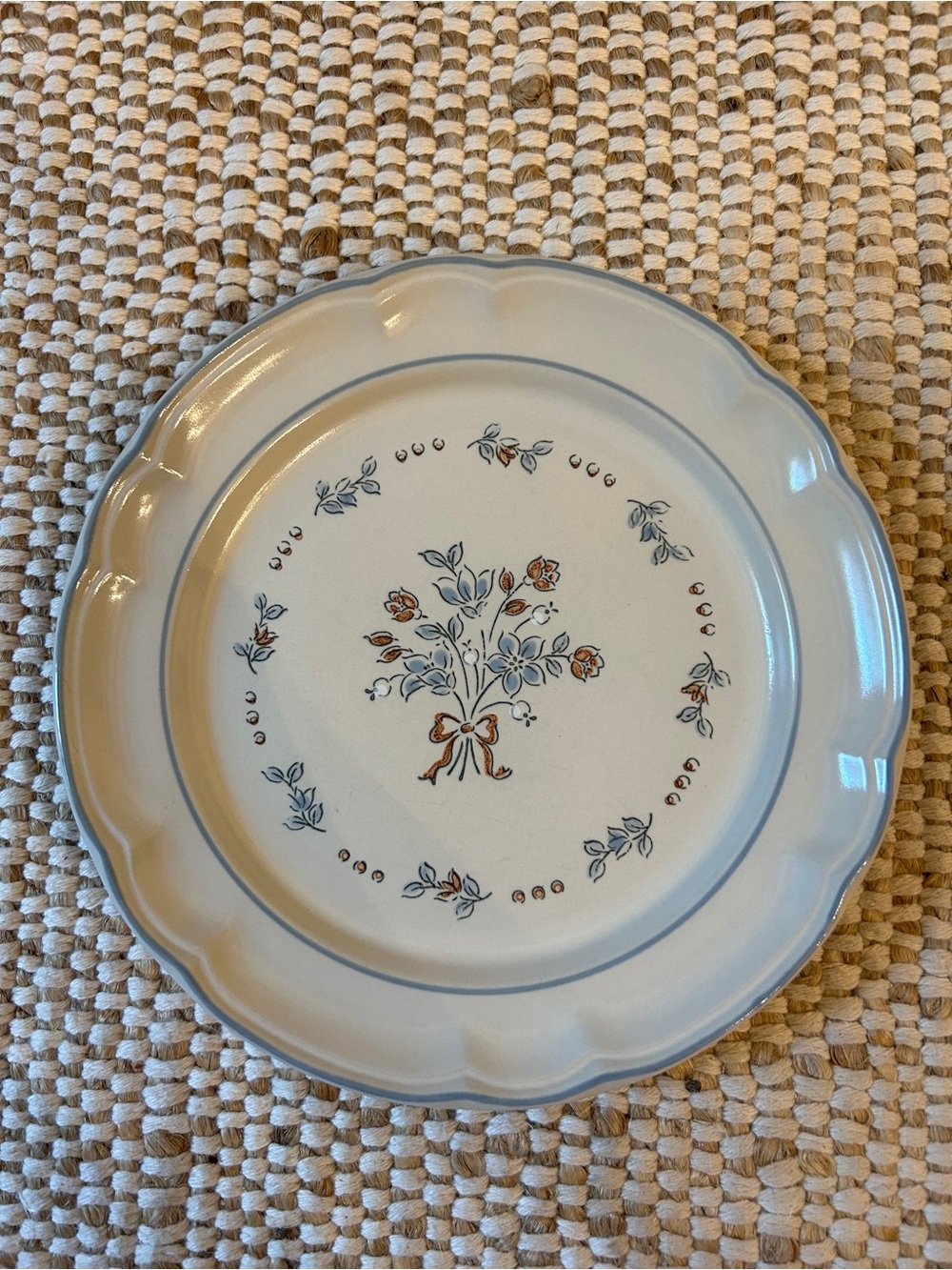 Vintage cottagecore Cordella plate
